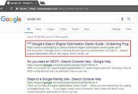 google seo optimization